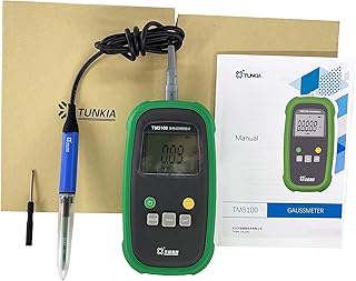 Digital Handheld Gauss Meter Magnetic Tesla Meter 1% Accuracy For Permanent Magnetic Materials,Mechanical Parts Magnetic,DC Constant Magnetic Field,Magnetic Separator,Iron Remover Etc