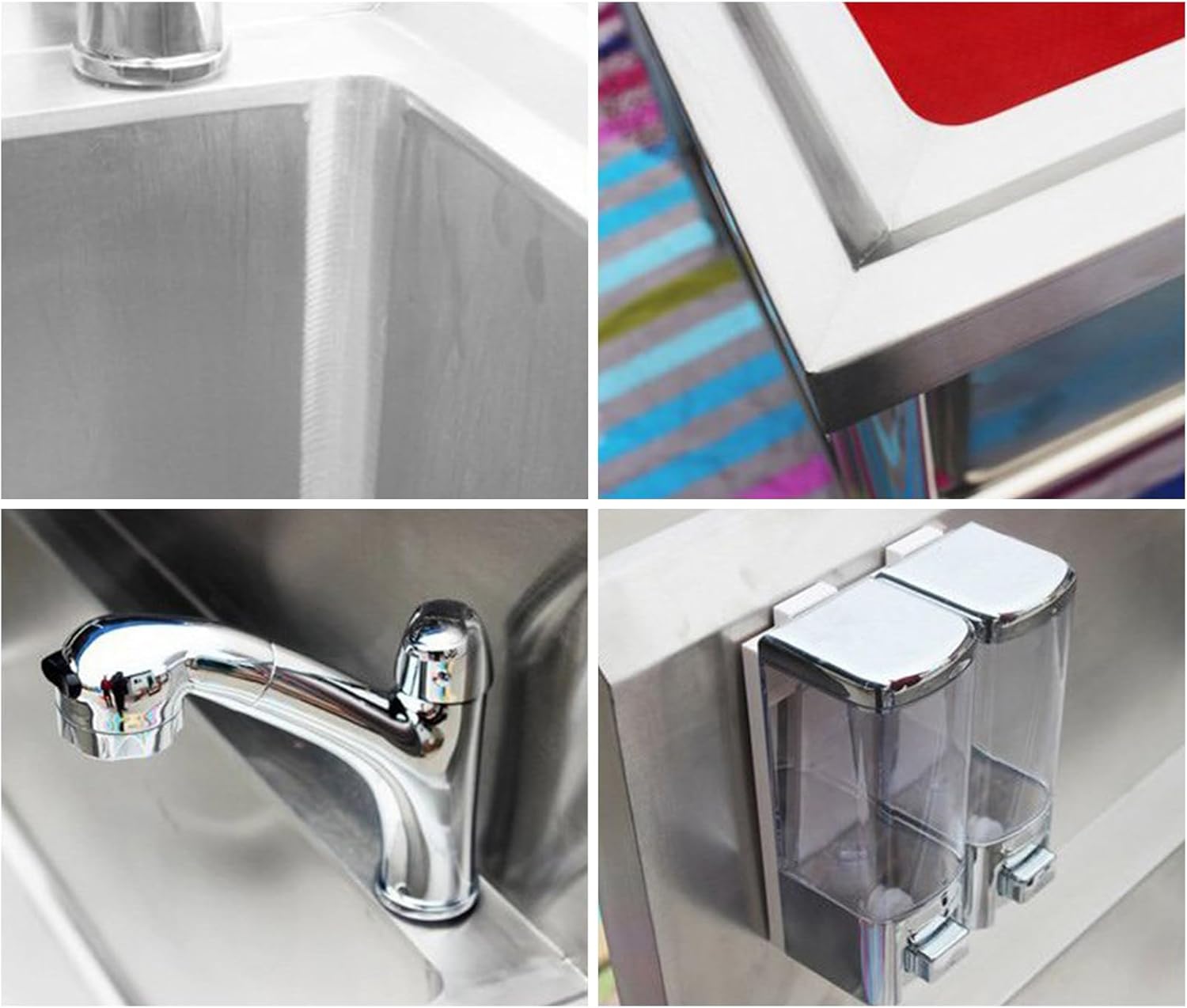 Professional Stainless Steel Pet Bathtub, Dog Grooming Wash Station for Large, Medium & Small Dogs - 47in Bathing Sink, Ideal for Home Use and Grooming Services