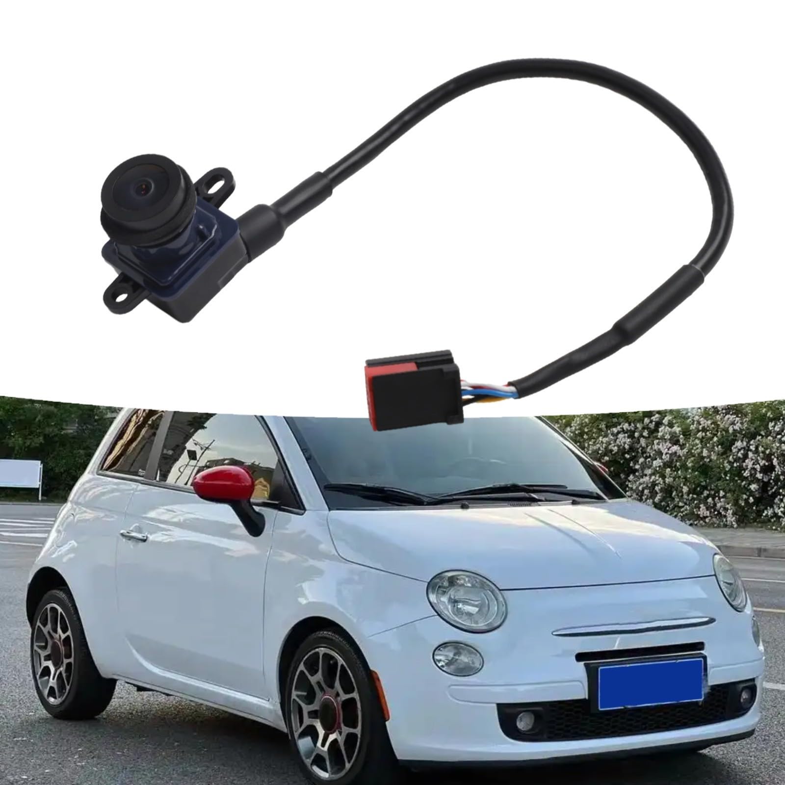 Cámara de marcha atrás, cámara de visión trasera 7355951810 de repuesto compatible con vehículos Fiat Ducato