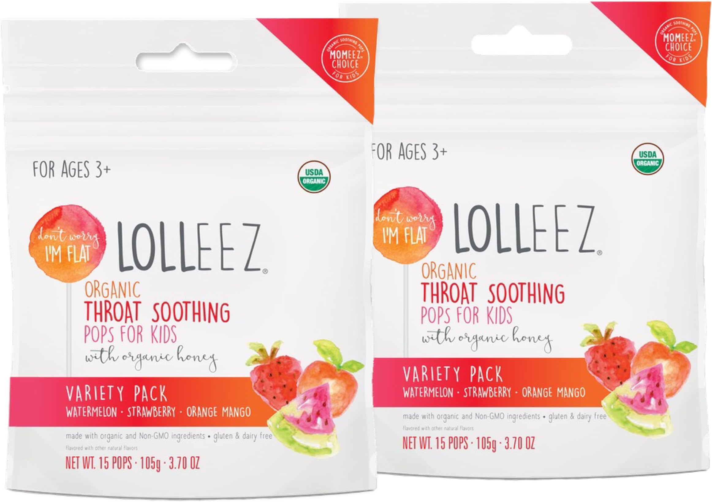 Amazon.com: Lolleez Organic Lollipops Variety Pack for Sore Throat