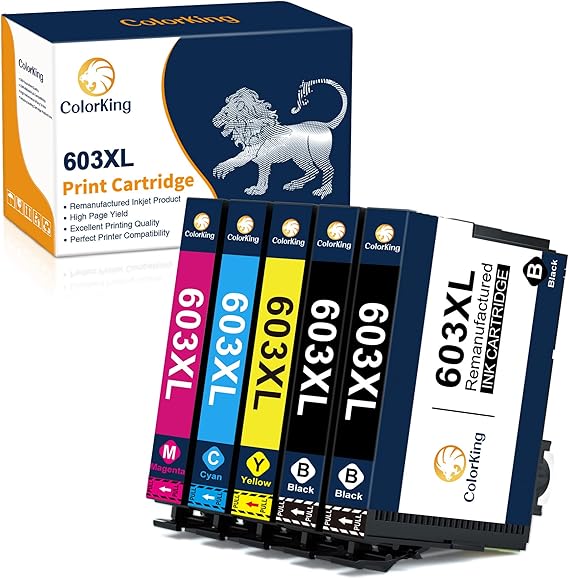 ColorKing Compatible Ink Cartridges Replacement for Epson 603XL for XP