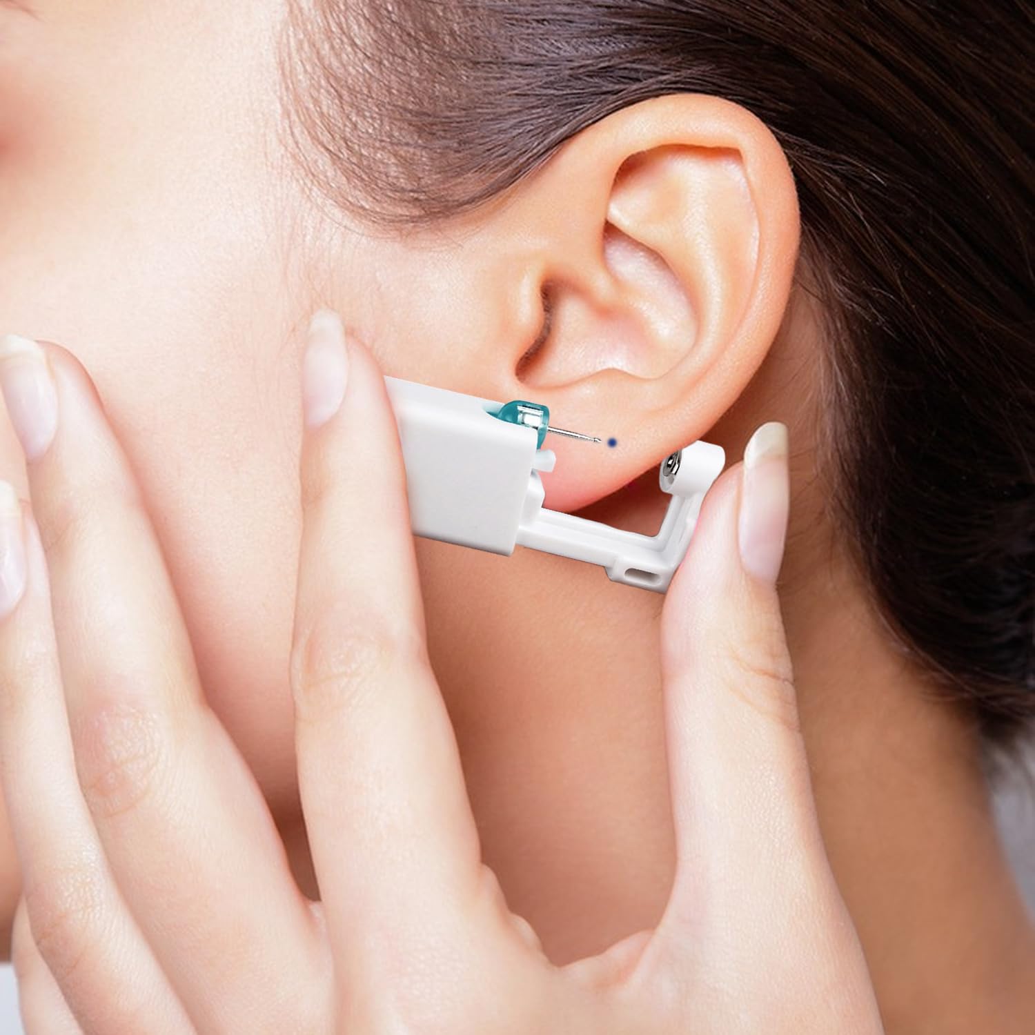 Pistola Piercing Kit Perforador Oreja con Algodón de Alcohol para Principiantes