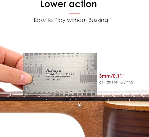 Miniatura 5 de Ukelele barítono Kmise de 30 pulgadas para adultos principiantes 4 cuerdas guitarra ukalalee con púas correa afinador G-C-E-A cuerda (parte superior
