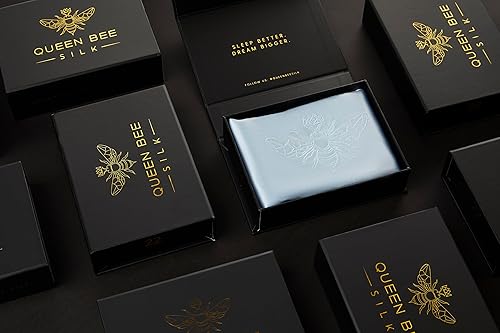 Miniatura 2 de Queen Bee Silk - Funda de almohada de seda para cabello y piel - Alta calidad 6A 100% seda de morera real 22 Momme Charmeuse (ambos lados), sin