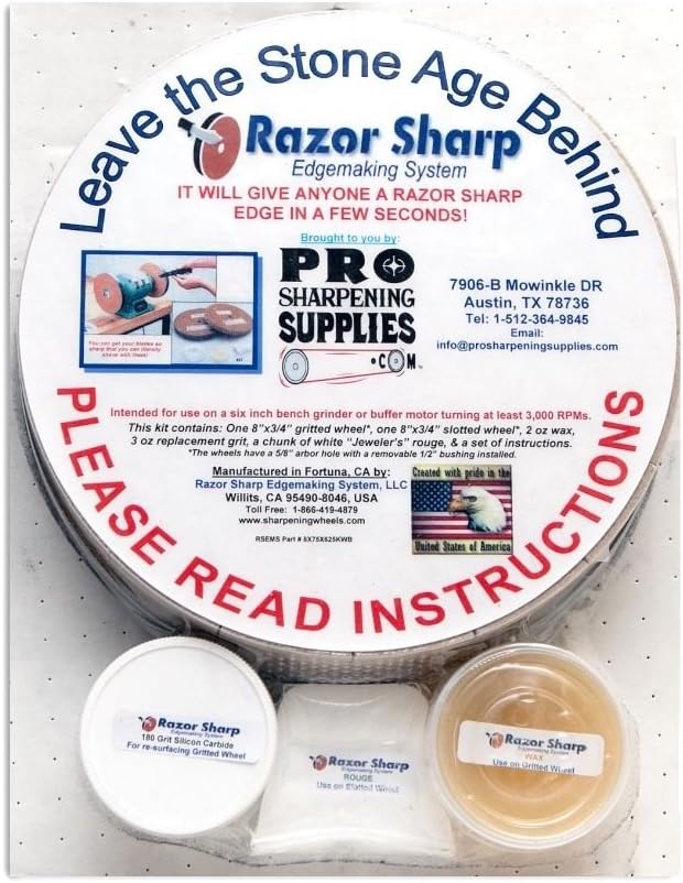 Razor Sharp EdgemakingPaper Wheels Sharpening System8" Wheels for 6