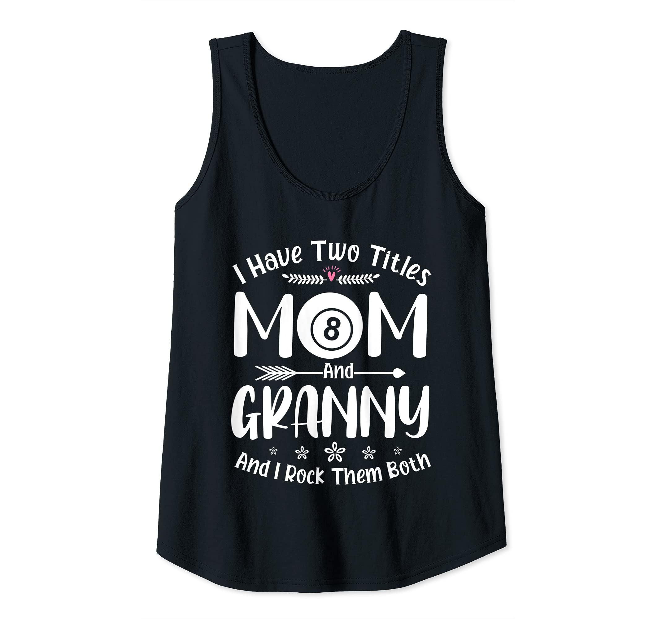 Womens I Have Two Titles Bingo Mom And Granny Tank Top