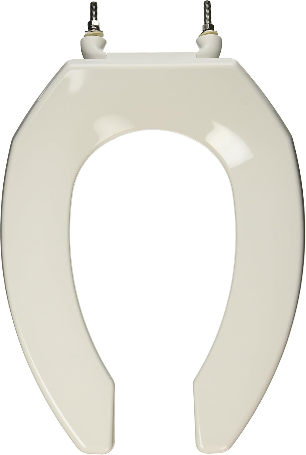 EZFLO 65913, White Commercial Grade Elongated Plastic Toilet Seat, 2.