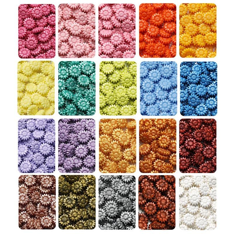 100 pz/pacco Girasole Ceralacca Perlina Cera di Fusione Timbro Accessorio Scrapbook Biglietto di Auguri di Nozze Invito Hobby Regalo-Rosso