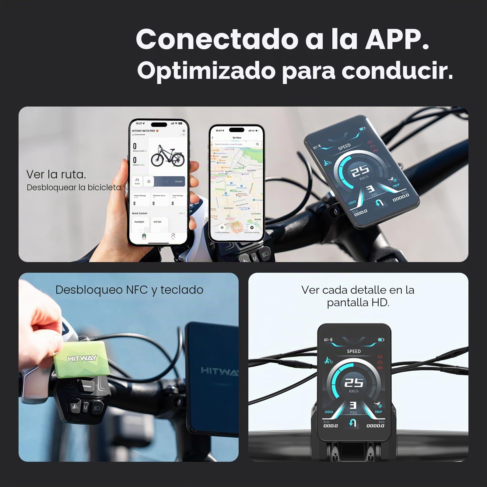 HITWAY BK7S Bicicleta Eléctrica 27,5/29 Pulgadas Bici Eléctrica, Batería Extraíble 36V 12,8Ah, Motor 250W hasta 25 km/h, Autonomía 50–80 km, MTB E-Bike Pedelec Urbana para Adultos