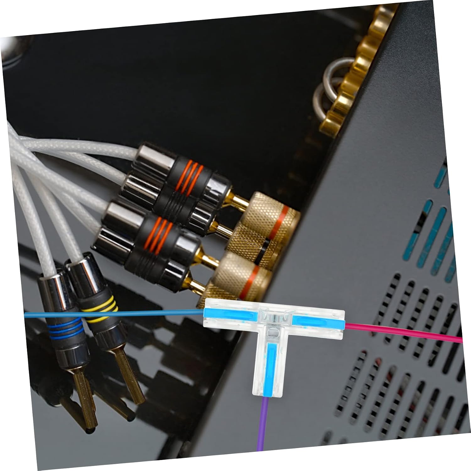 10pcs Type Quick Splice Copper Terminal Connectors for Electrical Wire Connections Insulated Cable Joiners for Safe and Reliable Use Household Appliances and Computers