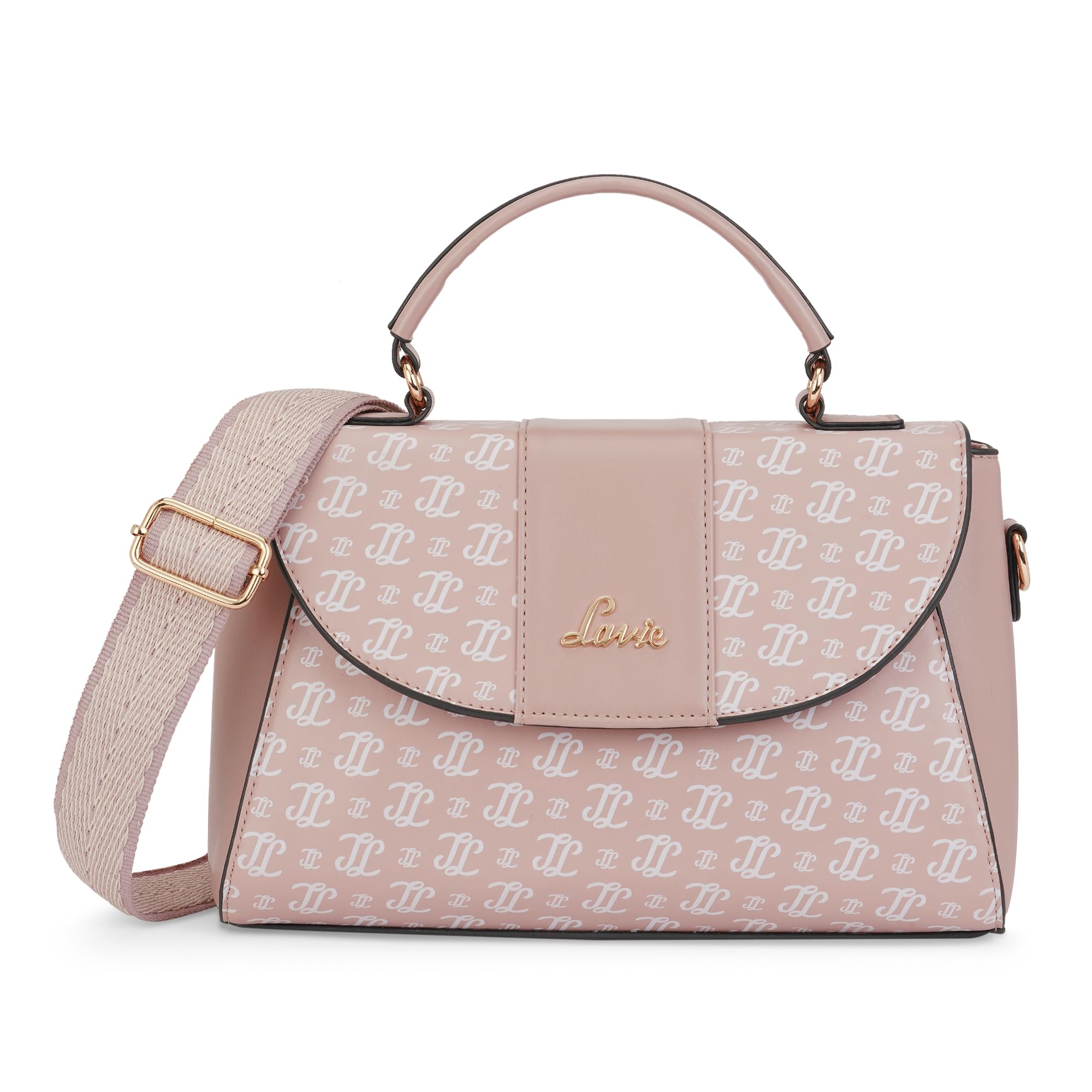 Lavie Women's Mono LL Becky Flap Satchel Bag | Satchel Handbag for Work | Ladies Purse | Stylish Shoulder Bag | Gift for Women