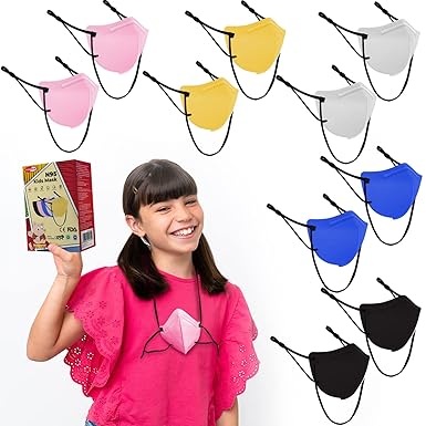 Sassoon BIS Approved N95 Face Masks (Multi colored)- Anti Pollution Cotton Reuseable & Washable Mask with 5 Layer Protection, Comfortable ear bands & adjustable nose clip