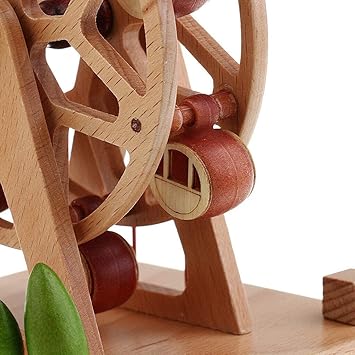 WorldCare Wo n Musical Box Wind-up Ferris Wheel Music Box for Kids Christmas Gift