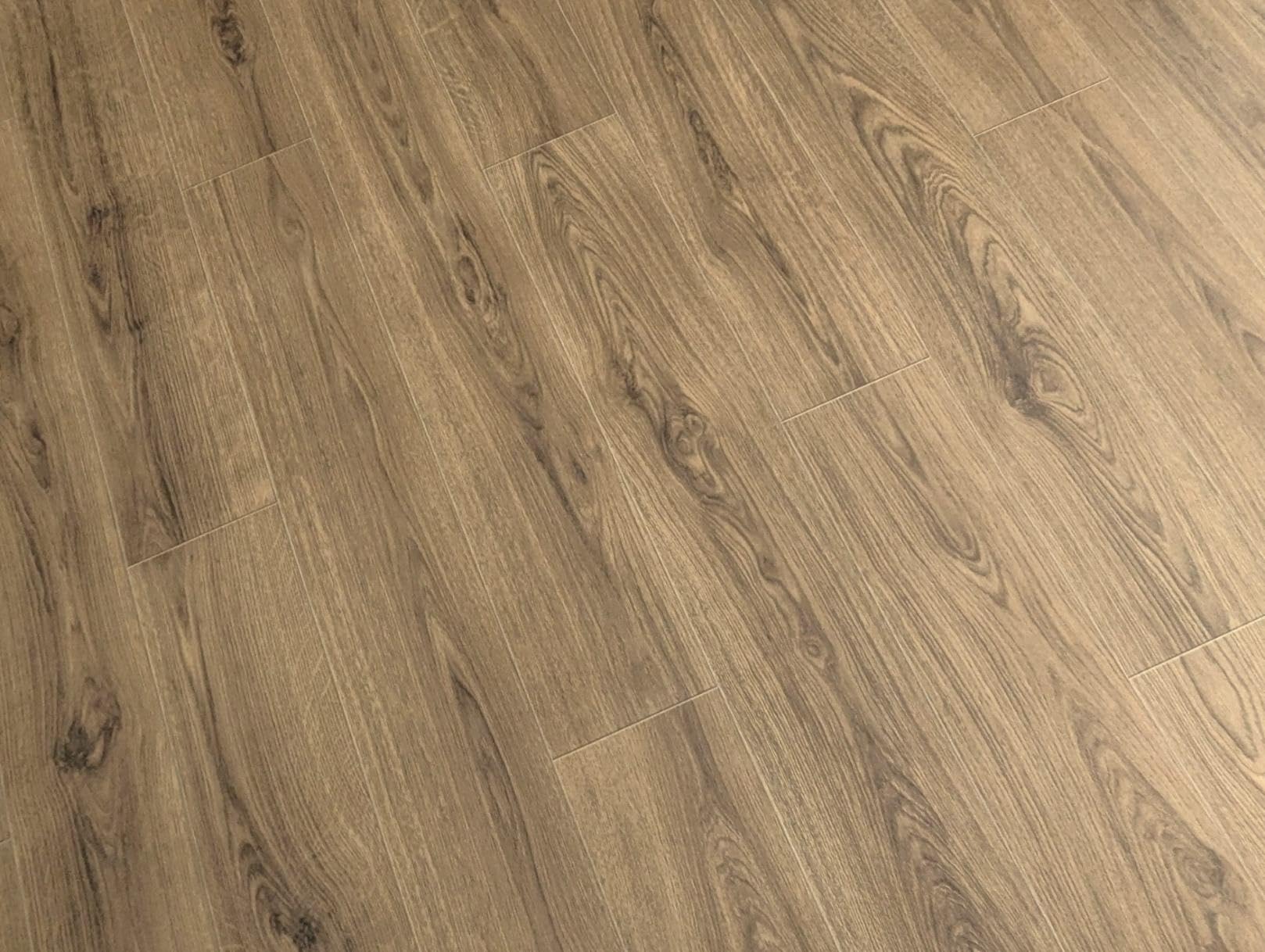 PVC Bodenbelag Vinylboden in Eiche Landhausdiele – Natürliche Holzoptik in breiten Planken, Zuschnitt (2m breit / 4,5m lang)