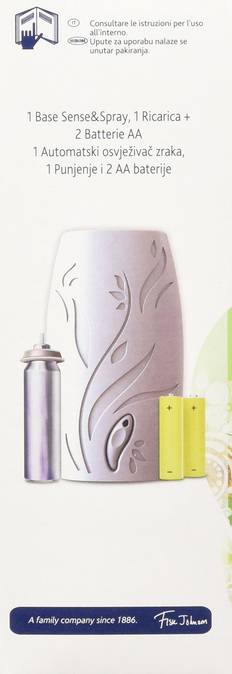 Glade deodorante per ambienti sense & spray diffusore automatico base+ricarica