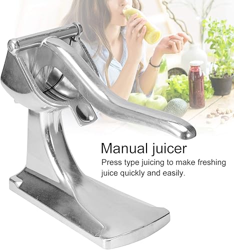 Miniatura 2 de Exprimidor manual de frutas, exprimidor de cítricos de limón de acero inoxidable, prensador de pomelo de lima naranja, mini herramienta extractor de