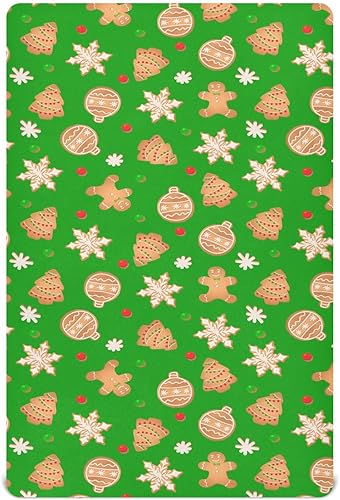 Sábanas para cuna de hombre de jengibre verde, sábanas ajustables elásticas para cuna para niños y niñas, sábana unisex acogedora para cuna de bebé,