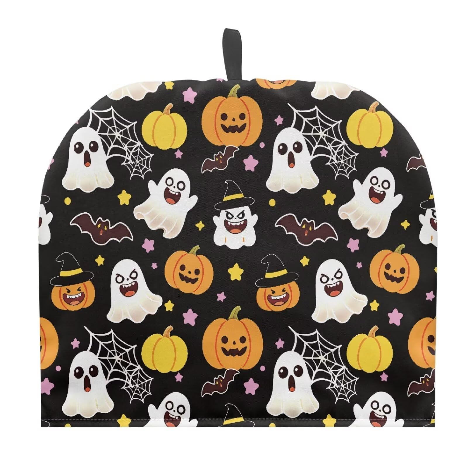 Hudotybom Halloween Ghost Teapot Cozies Thermal Insulated Fabric Teapot Cozy Stain Resistant Tea Pots Covers with Hanging Loop Halloween Home Decor