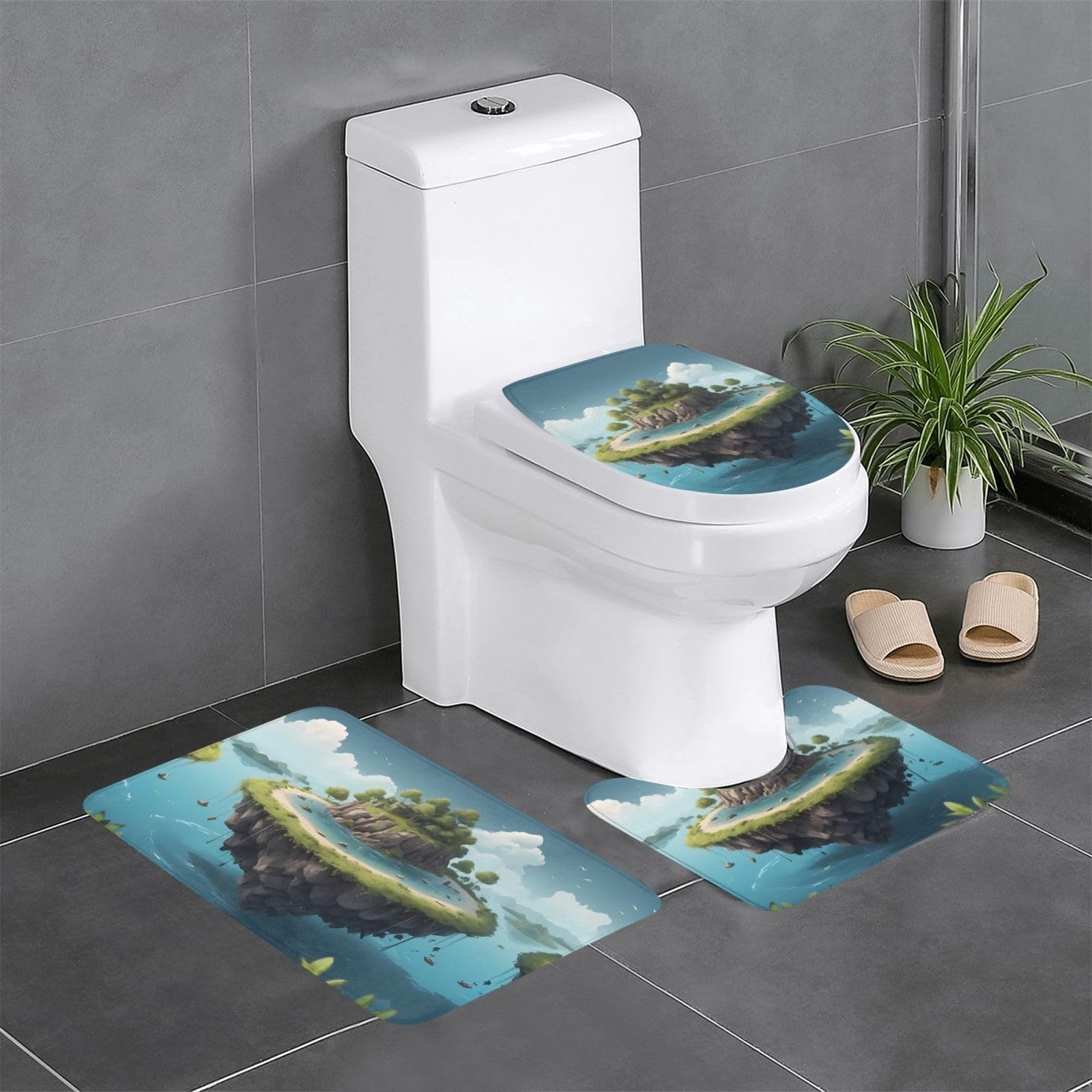 Tapis de salle de bain antidérapants pour éviter les glissades lot de 3