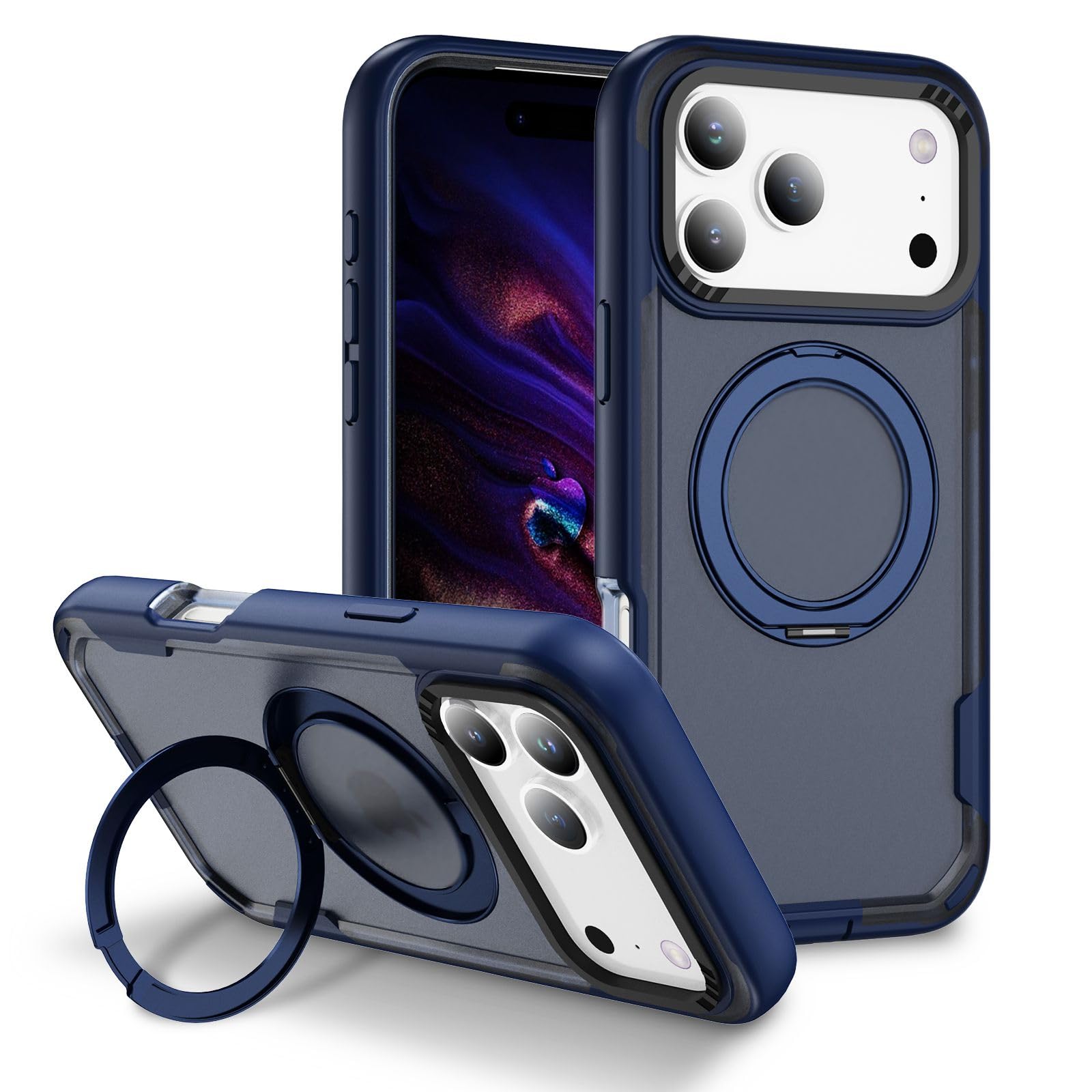 Protection antichoc iPhone 12 Pro bleu mat pour éviter les chutes - 7