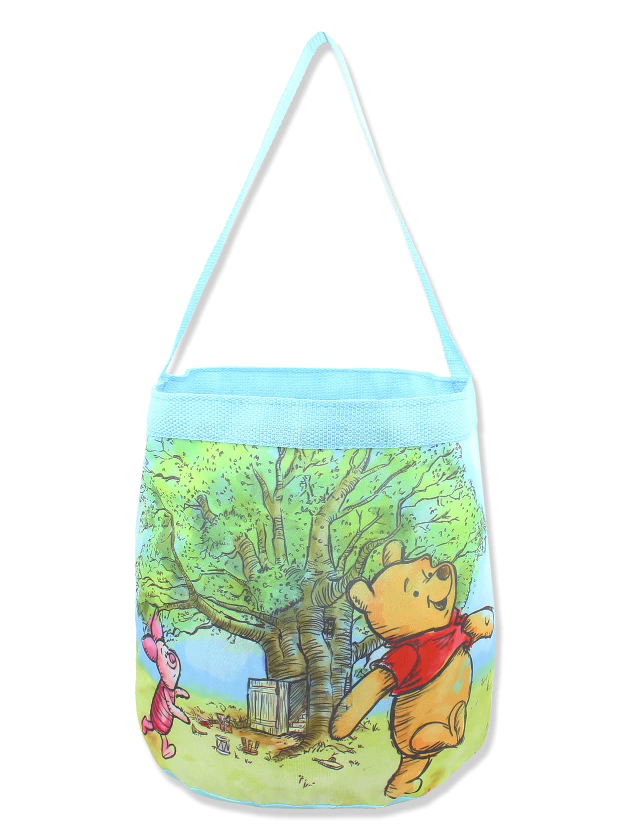 Winnie the Pooh Kids Collapsible Nylon Gift Basket Bucket Tote Bag