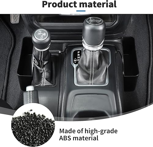 Miniatura 7 de JWWY Caja de almacenamiento para reposabrazos de pasajero, caja de almacenamiento, asa de agarre, bandeja organizadora de engranajes para Jeep