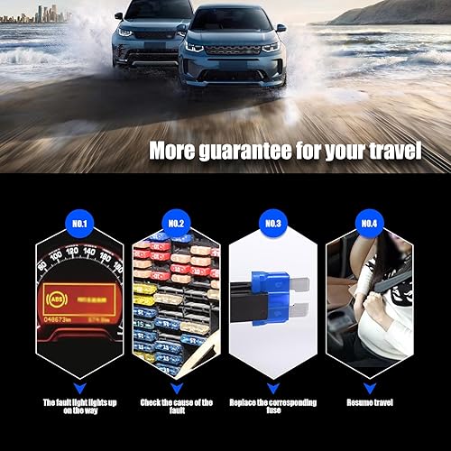 Miniatura 4 de Juego de 50 fusibles M2 para automóvil, repuesto de fusibles de metal de 0.3 x 0.6 pulgadas para protección contra cortocircuitos, tipo inserto