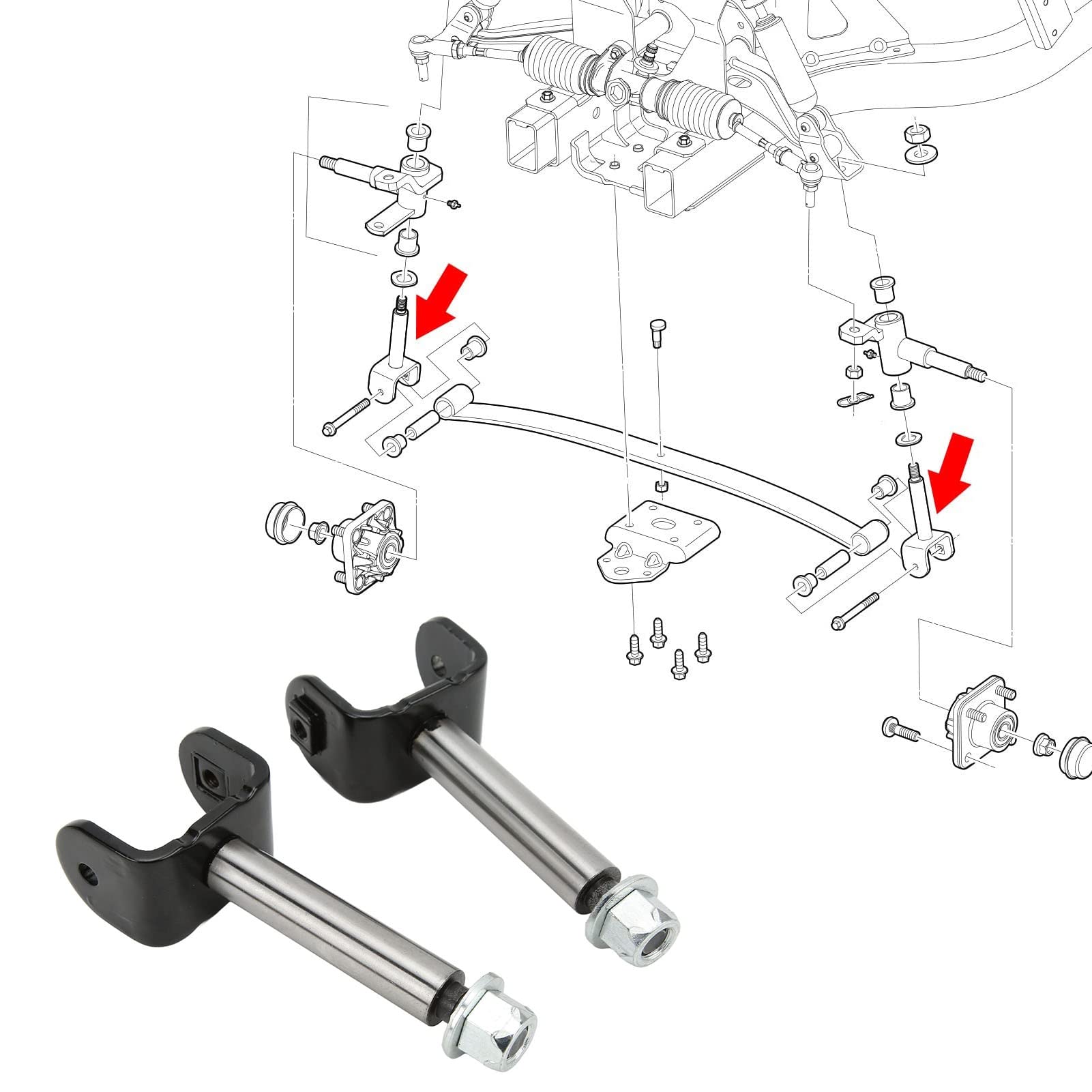 Kit di riparazione King Pin, installazione semplice e robusta 103638601 Professionale per accessori per auto club