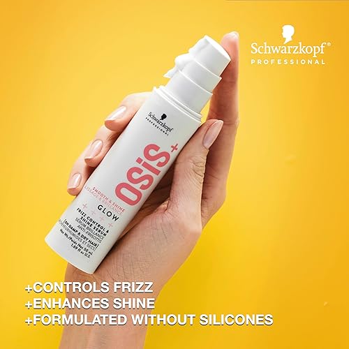 Miniatura 2 de OSiS+ Suero Glow Anti-Frizz Shine de 1.69 onzas, fórmula ligera, no grasosa, protección contra el calor, control del encrespamiento y protección de