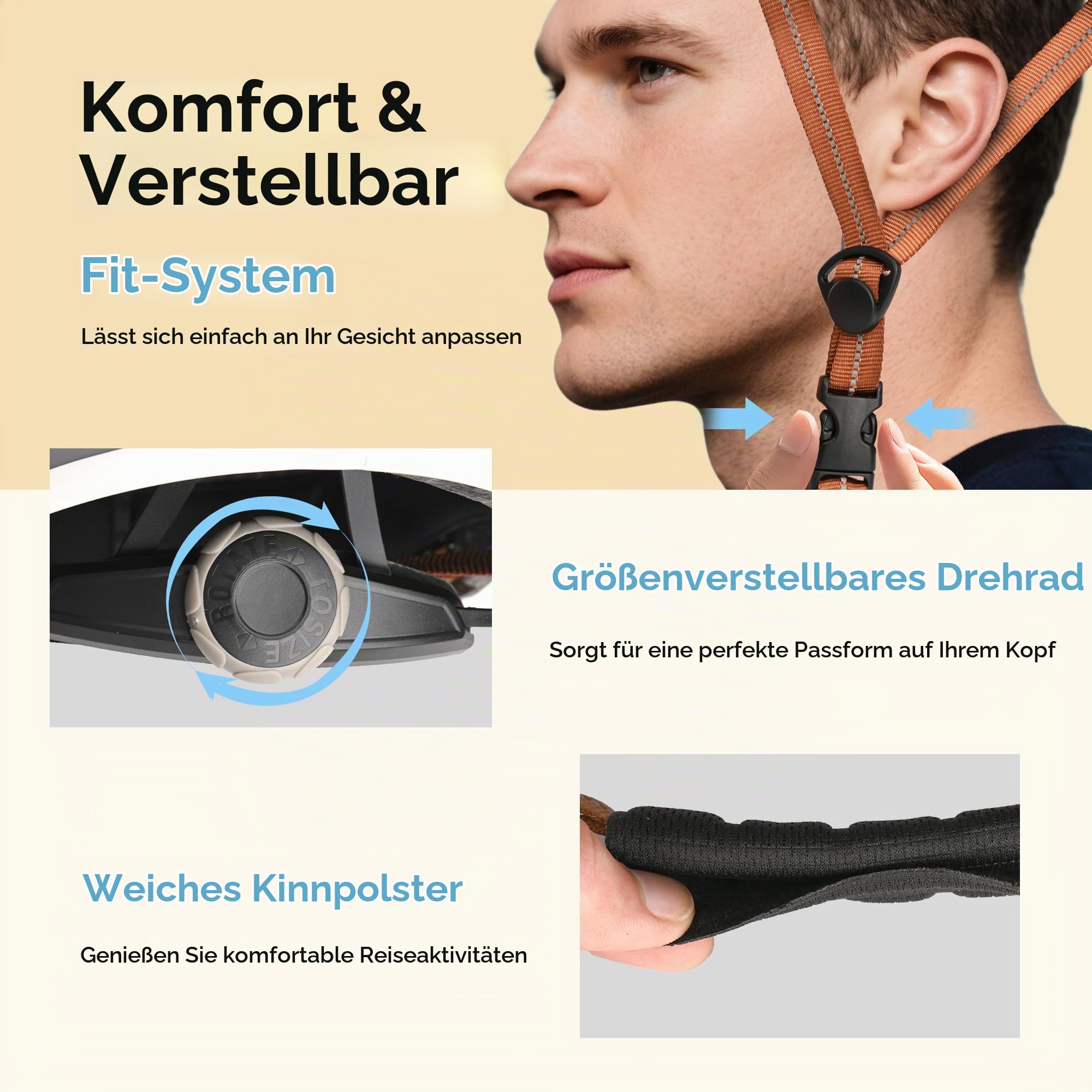 LUMDEER Stylischer Fahrradhelm Damen Herren Cityhelm Stadthelm zum Pendeln