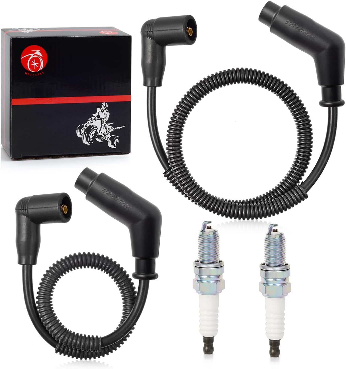 Spark plug & Wire Cap Compatible with Can-Am Commander MAX 800R 18-20 Maverick Trail 800 800R 1000 18-23 Defender TRAXTER MAX HD8 HD9 2016-2023