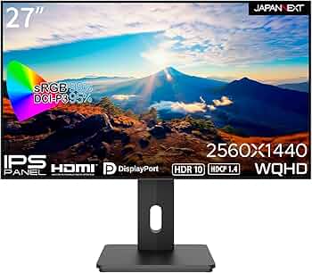 27インチ モニター WQHD 2560x1440 Amazon.co.jp: JAPANNEXT 27インチ モニター WQHD 2560x1440解像度 IPS