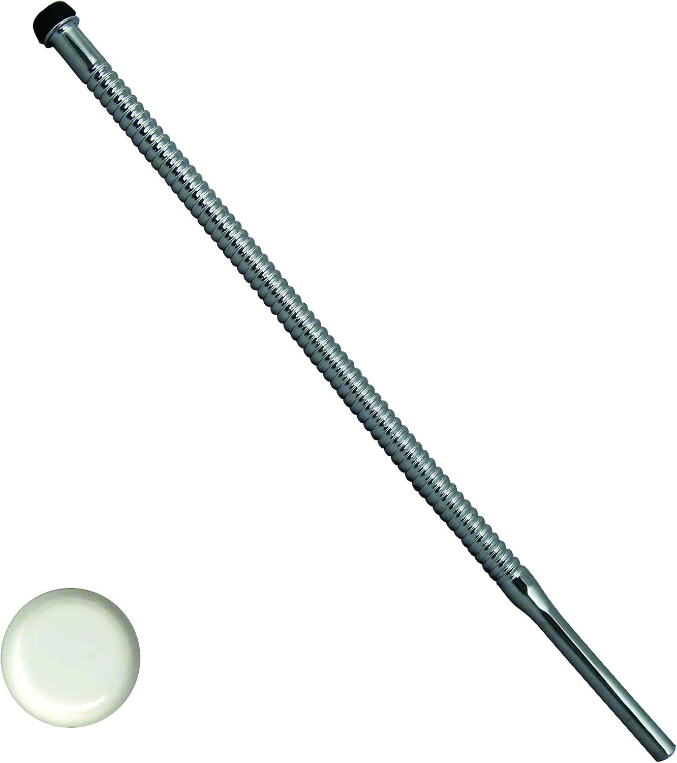 Westbrass D1131-62 3/8" x 15" Corrugated Riser for Faucet and Toilet, Matte Black