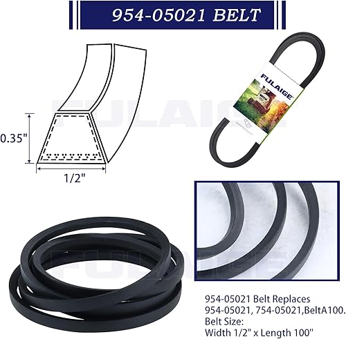 Miniatura 5 de Paquete de 2 conjuntos de husillo 918-06976A con polea tensora 756-05034A correa 954-05021 para Cub Cadet XT1-LT42, CraftsmanMTD CYT4220, CYT4220SE,