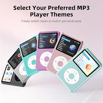Innioasis 64GB Mp3 Player with Bluetooth, Lossless DSD DAC FLAC Support, Y2 Classic Dedicated Music Player with Playlists, Nostalgia Design, Supports up to 2TB Pink