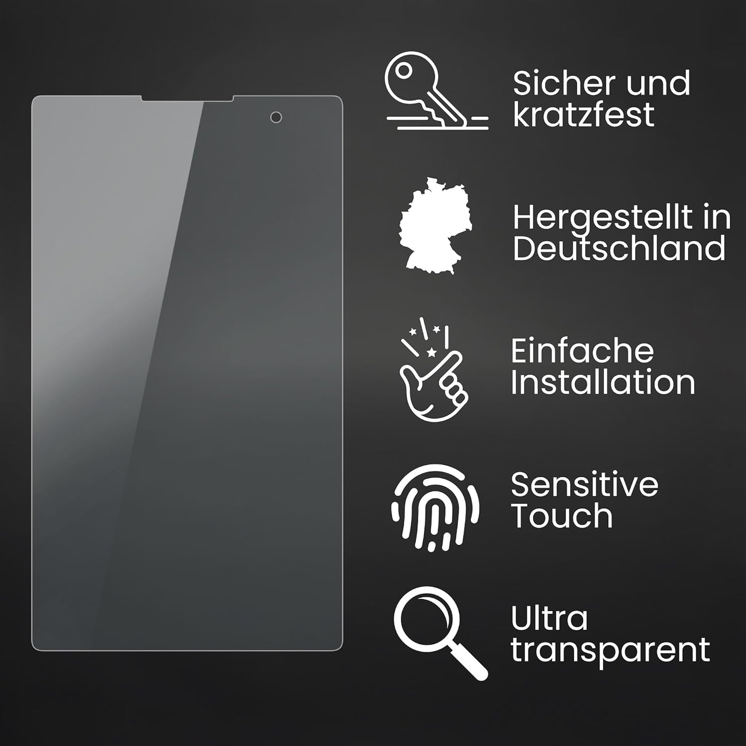 Bruni Screen Protector compatible with Asus ZenPad C 7.0 Z170CG Protector Film, crystal clear Protective Film (2X)