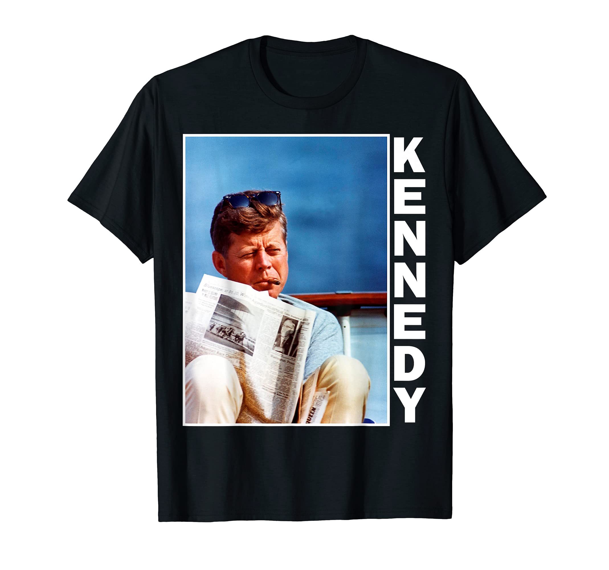 Cigar Smoker JFK Apparel Presidential GiftsJohn F Kennedy Cigar Smoking Presidential Souvenir President T-ShirtOEKO-TEX STANDARD 100