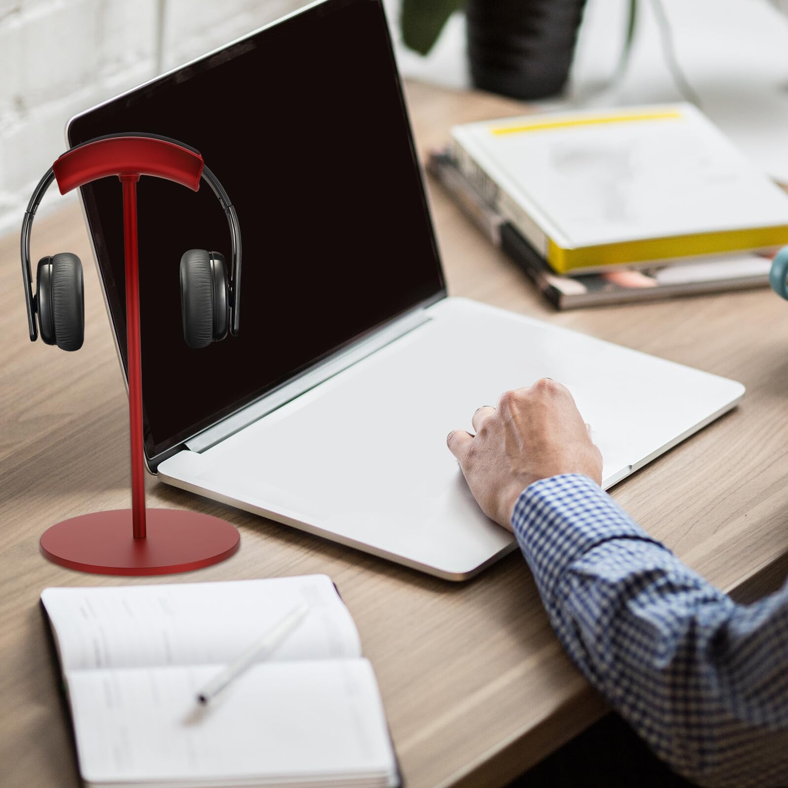 Mikinona Supporto Compatibile da Gioco per Rosso Cuffie le Alluminio Lega di Leggero Organizzatore Tutte Desktop per Computer
