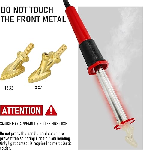 Miniatura 2 de Kit de Soldadura de Plástico Deluxe RX WELD, Kit de Reparación de Soldador de 100W para Parachoques de Coche Automotriz