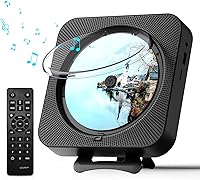 Vista 1 de Portable CD Player with Bluetooth Desktop CD Player for Home CD Music Players with Remote Control,Timer,Built-in Dual Speakers with LED Display Home