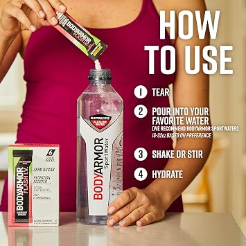 BODYARMOR Flash IV Zero Sugar Electrolyte Mix, Berry/Citrus Variety, 15 Ct