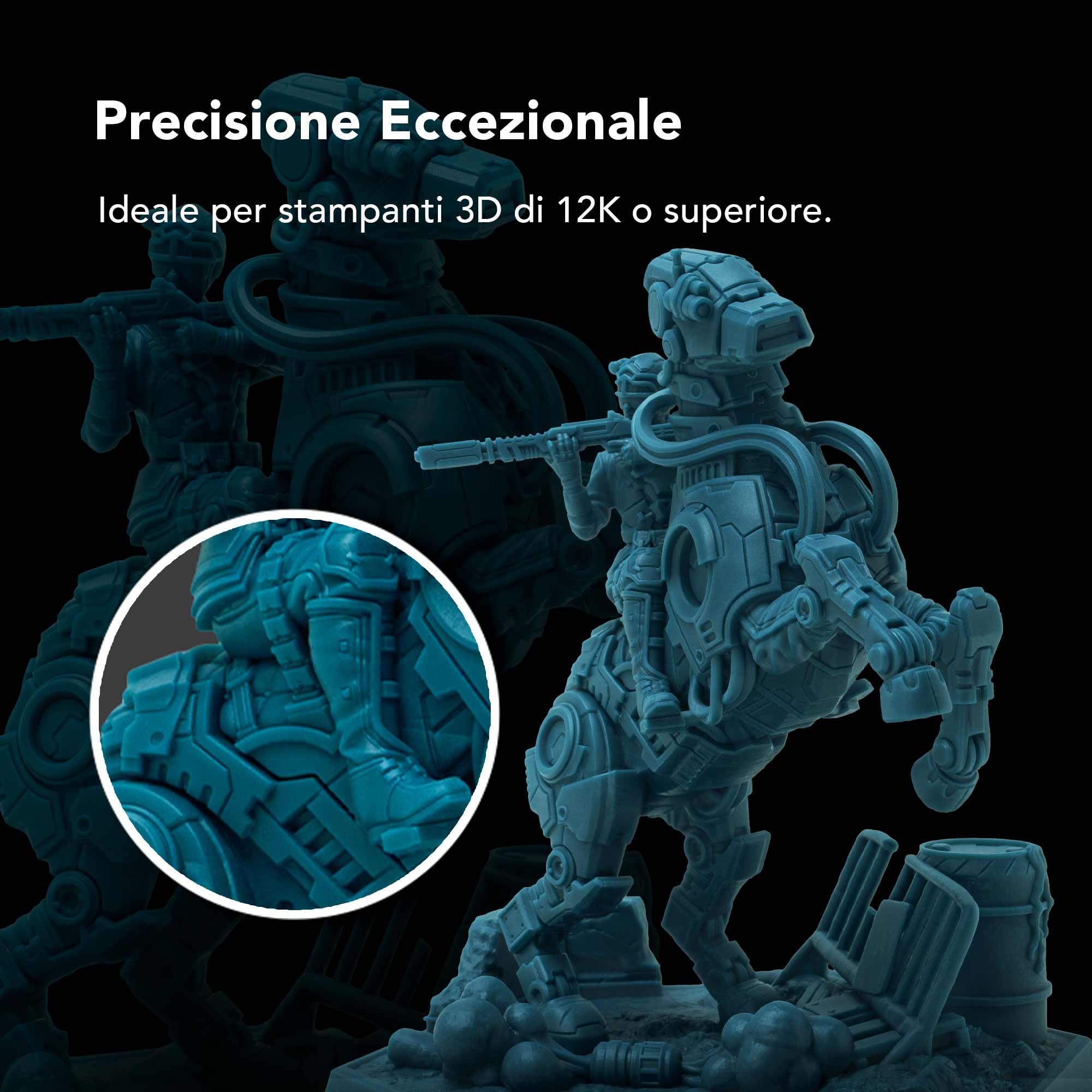 Phrozen Aqua Resina Fotopolimerica Hyperfine, confezione blu e rossa, 1 kg ciascuna, alta risoluzione per stampanti 3D LCD 9K, 12K e superiori