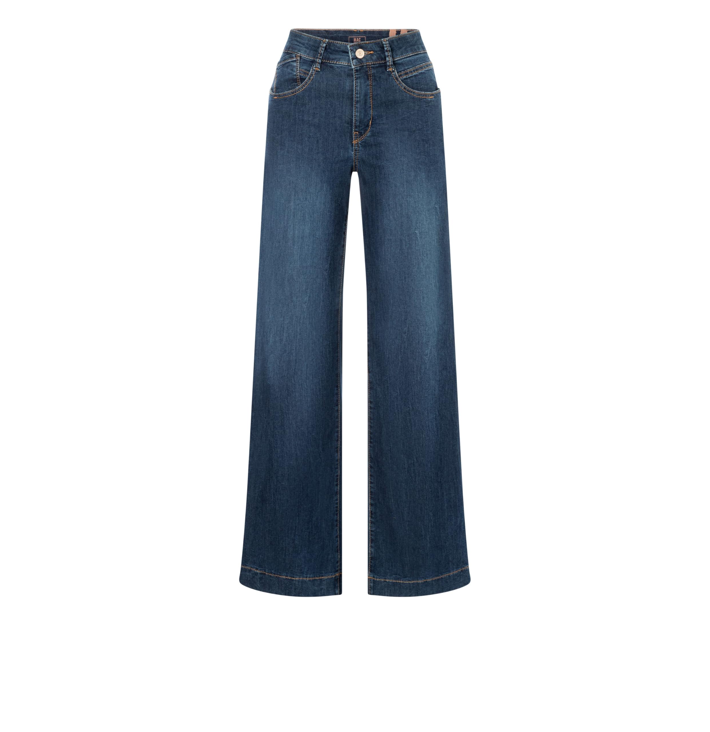MAC Stretch-Jeans Damen Nachtblau Netwash