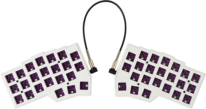 YMDK Corne V4 Split 46 Keys Ergonomics 40% Layout Hotswappable Mechanical Keyboard 3D Resin RGB QMK Vial All Keys programmable Mini Independent Gaming Keyboard Kit