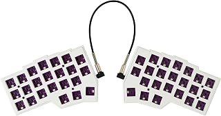 YMDK Corne V4.1 スプリット 46キー 人間工学 40%レイアウト ホットスワップ可能 メカニカルキーボード 3D PLA RGB QMK バイアル すべてのキー プログラム可能 ミニ独立ゲーミングキーボードキット