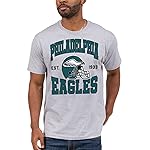 Junk Food Clothing x NFL - Philadelphia Eagles - Team Helmet - Unisex Adult Short Sleeve Fan T-Shirt for Men and Women - Size Large