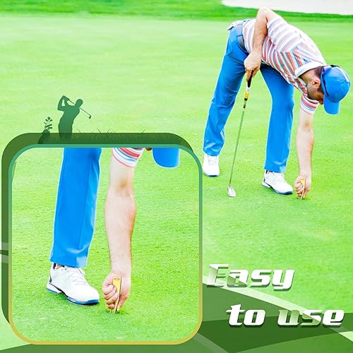 Miniatura 3 de Herramienta de reparación de Divot de golf portátil para doblar metal, tenedor Divot verde, herramientas de metal para golf, accesorios verdes para
