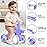Umatoll Colorful Lighting Baby Balance Bike for 1 Year Old Boys Girls, 12-24 Months Toddler Bike with Basket, Adjustable Seat, First Birthday Gift (Purple)