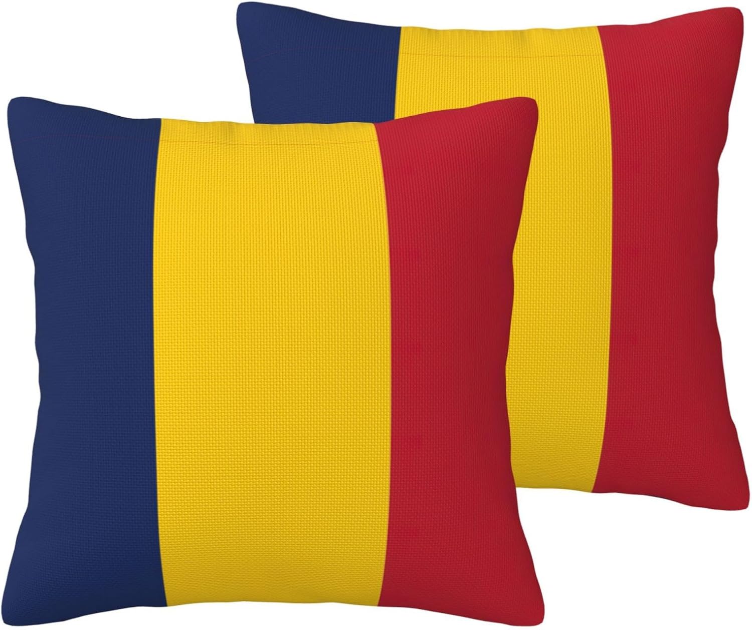 Flag of Chad Imitation Linen Pillowcase -2 Sets, Fashionable Home Decoration, Used for Sofas, Gardens, beds