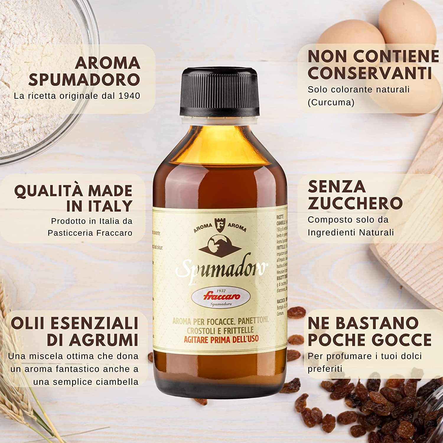 Kit Stampo per Colomba (10x750gr) + Aroma per Colombe Fraccaro (2x100 ml) - Realizza le tue Colombe Preferite direttamente in casa tua (Kit x Stampi + Aromi)